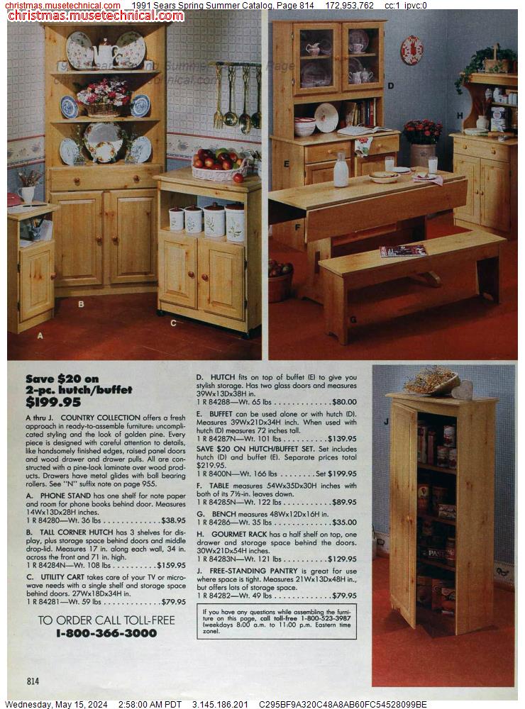 1991 Sears Spring Summer Catalog, Page 814