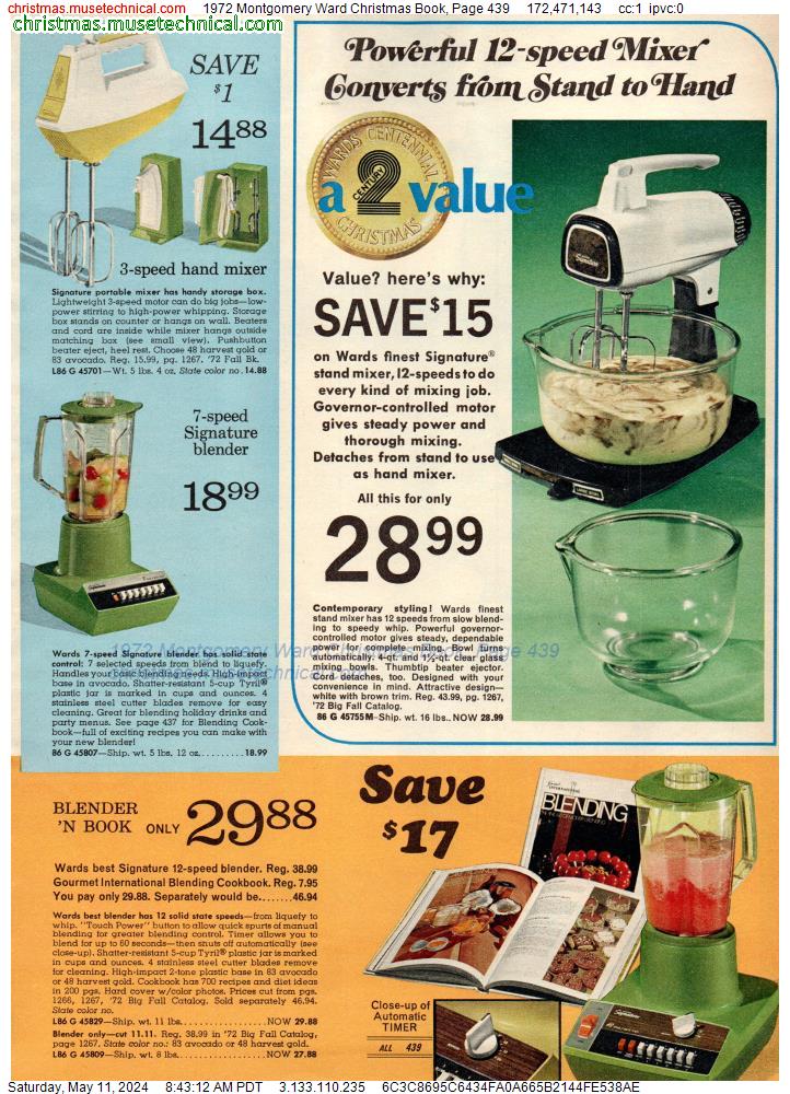1972 Montgomery Ward Christmas Book, Page 439