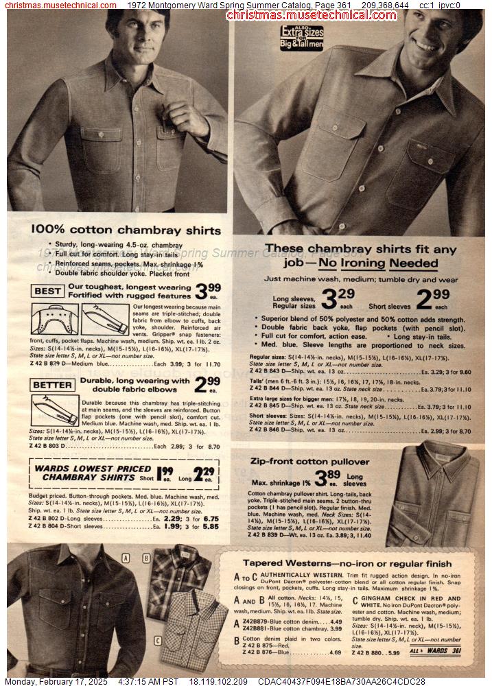 1972 Montgomery Ward Spring Summer Catalog, Page 361