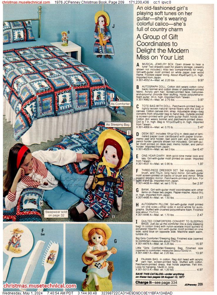 1976 JCPenney Christmas Book, Page 209
