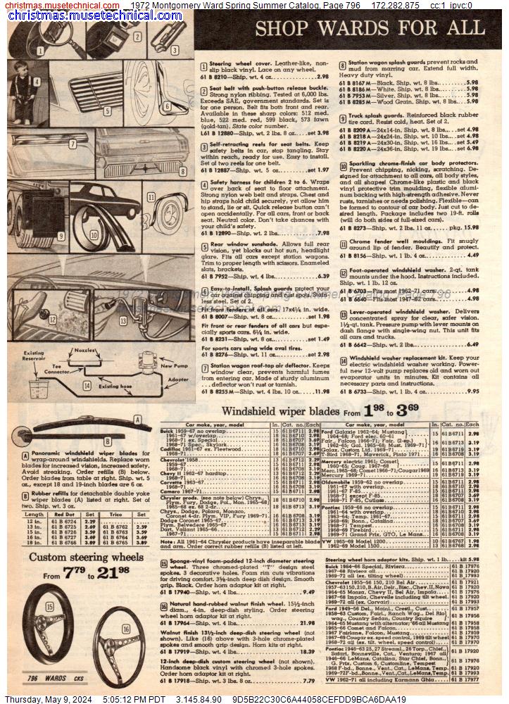 1972 Montgomery Ward Spring Summer Catalog, Page 796