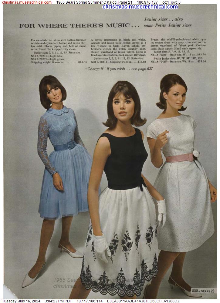 1965 Sears Spring Summer Catalog, Page 21