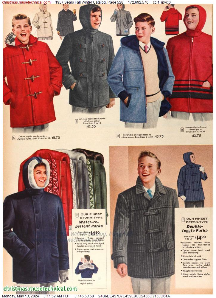1957 Sears Fall Winter Catalog, Page 528