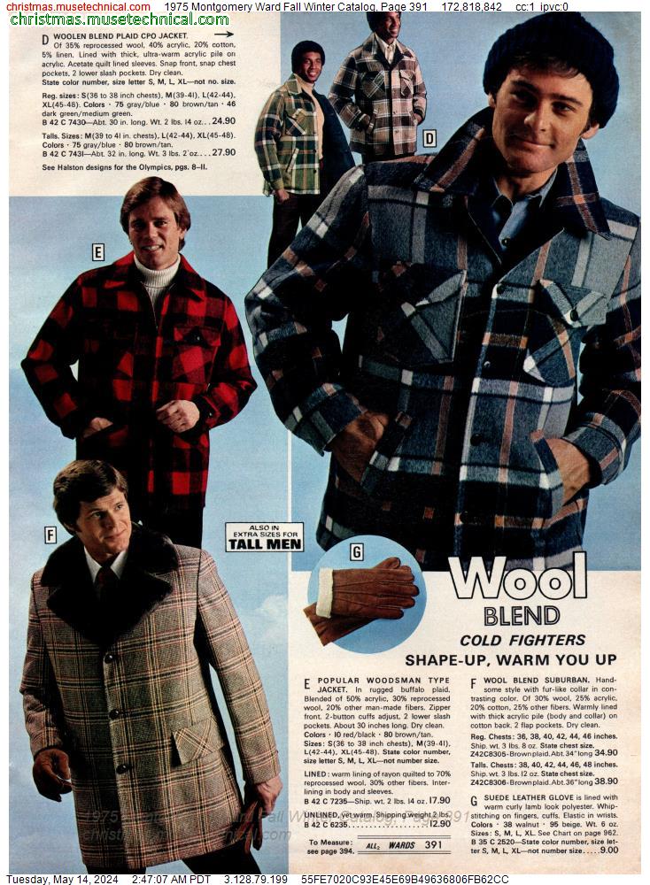 1975 Montgomery Ward Fall Winter Catalog, Page 391