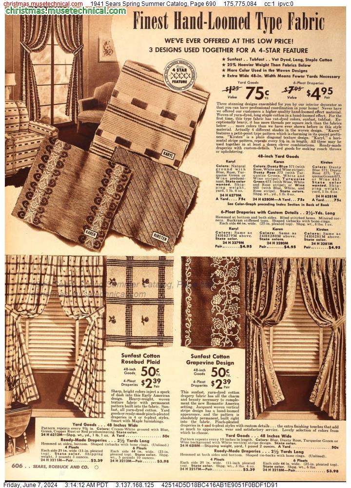 1941 Sears Spring Summer Catalog, Page 690