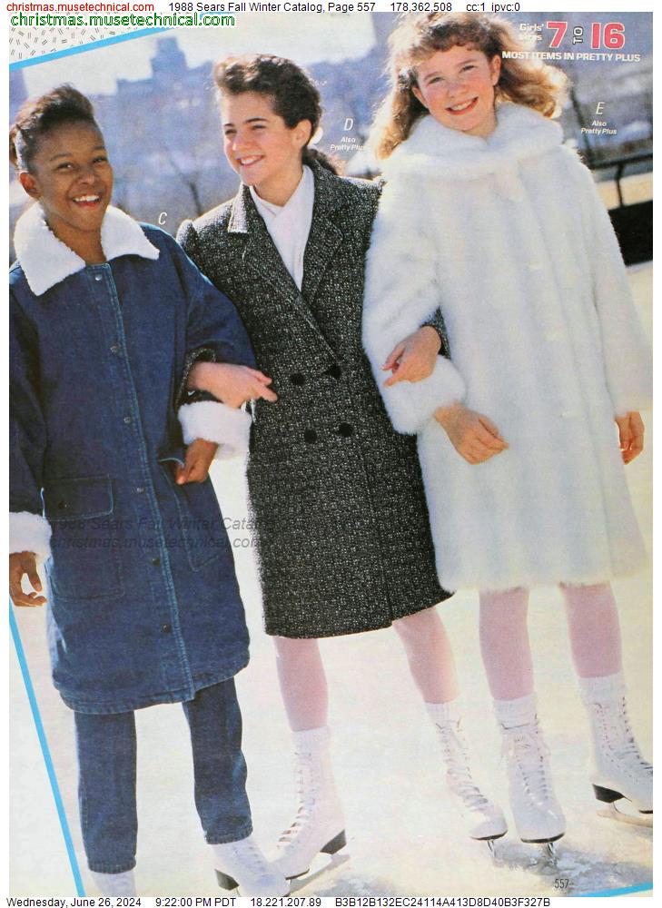 1988 Sears Fall Winter Catalog, Page 557