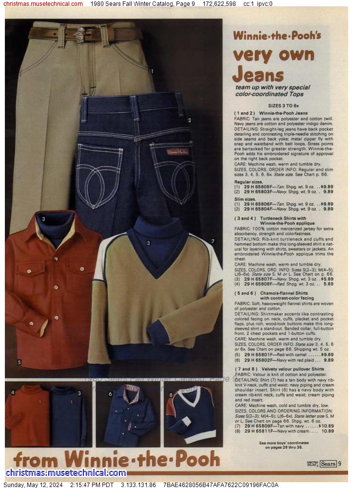 1980 Sears Fall Winter Catalog, Page 9