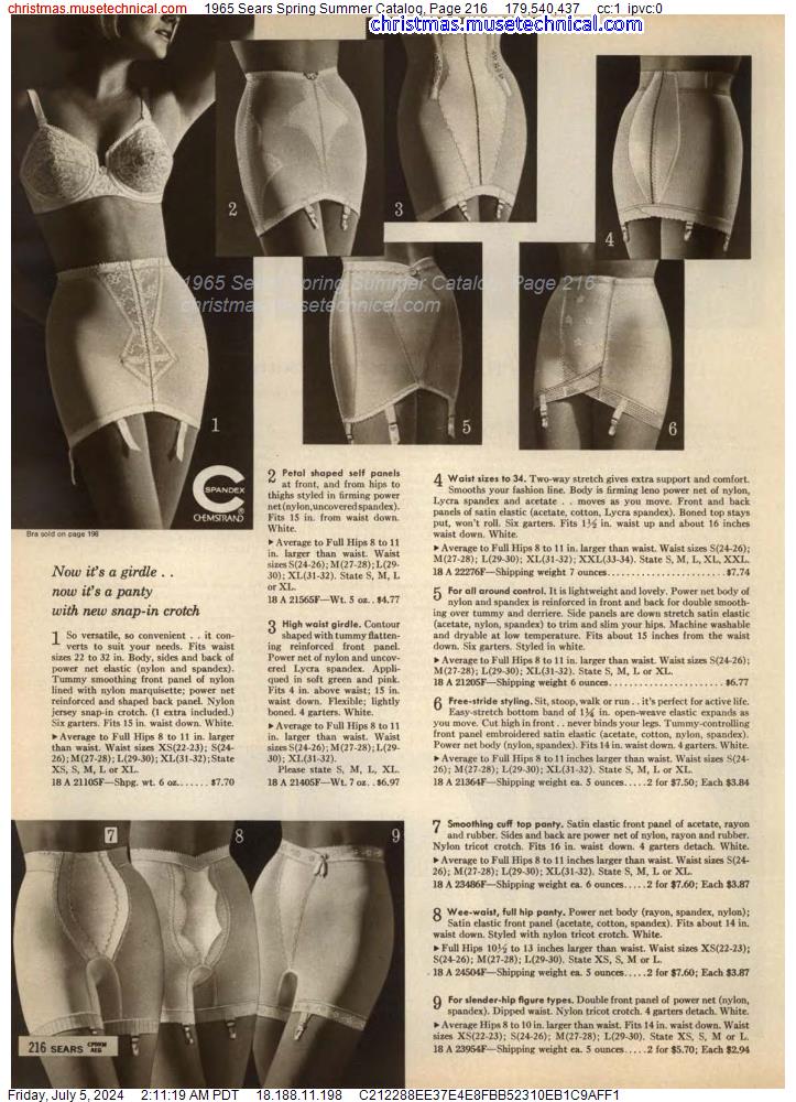 1965 Sears Spring Summer Catalog, Page 216