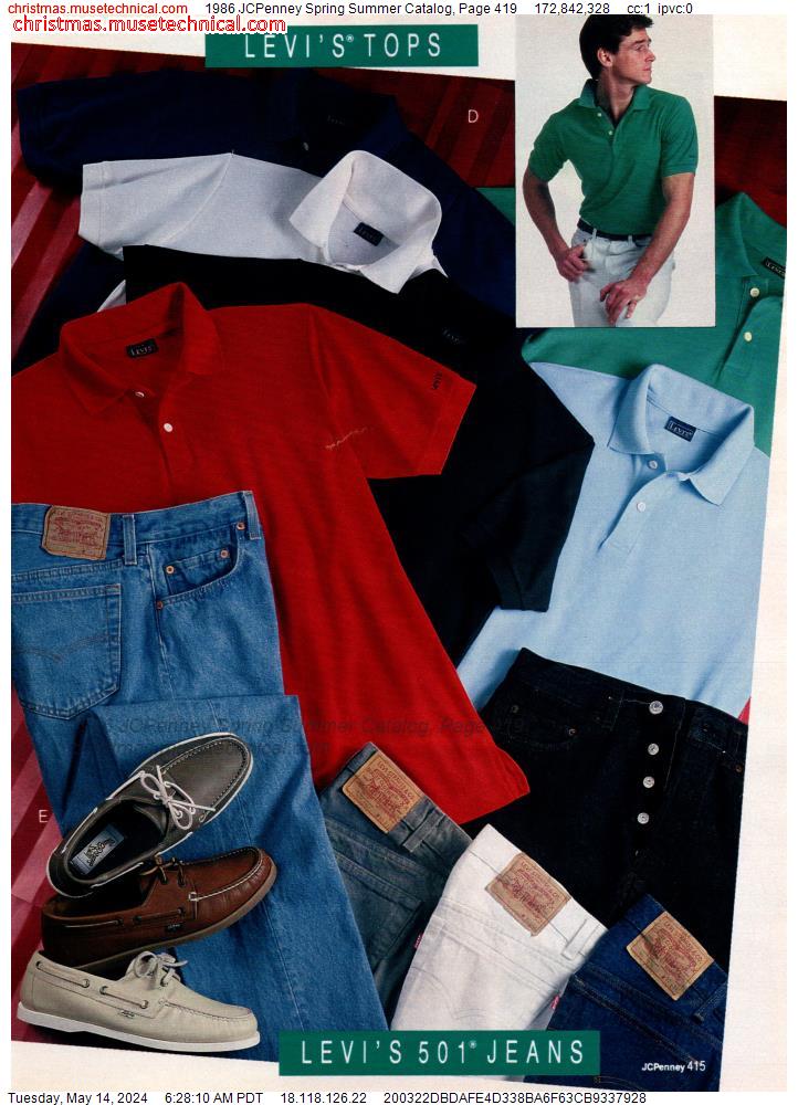 1986 JCPenney Spring Summer Catalog, Page 419