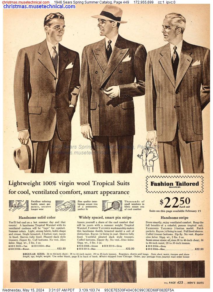 1946 Sears Spring Summer Catalog, Page 449