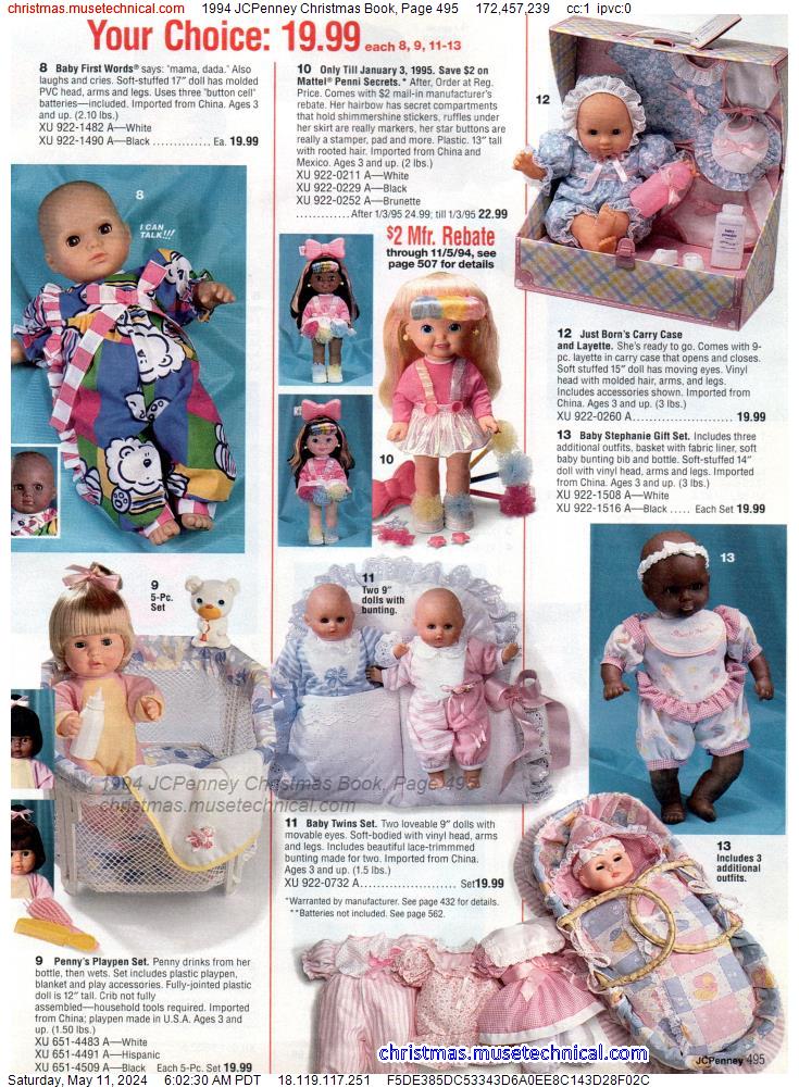 1994 JCPenney Christmas Book, Page 495