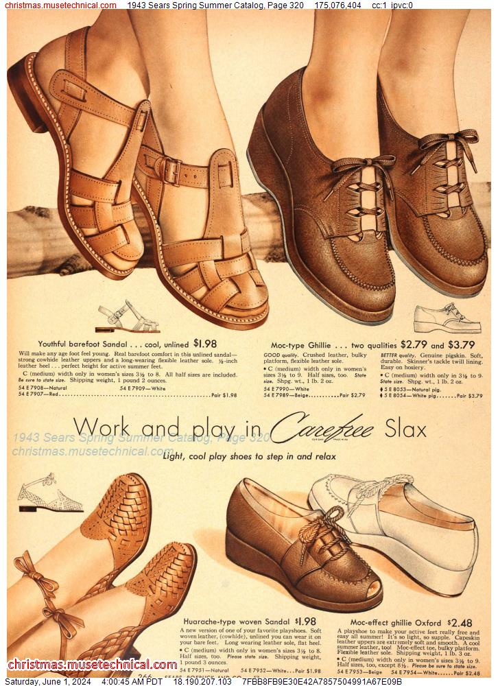 1943 Sears Spring Summer Catalog, Page 320