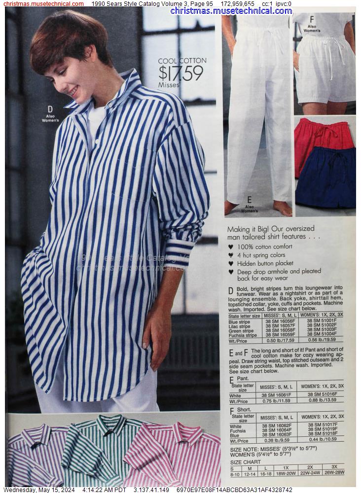 1990 Sears Style Catalog Volume 3, Page 95