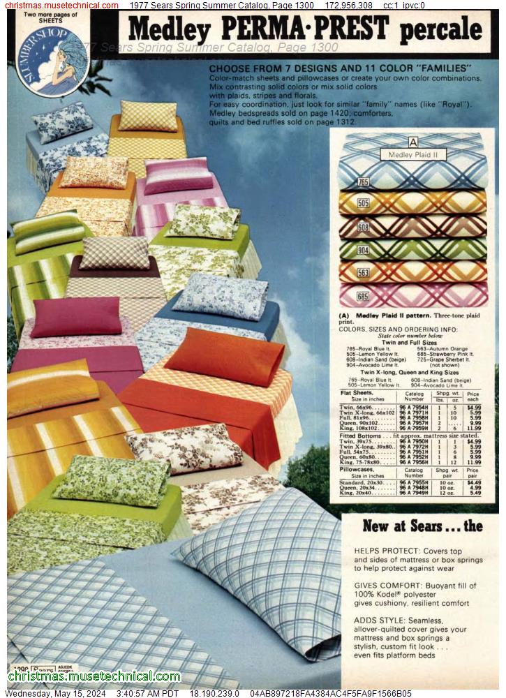 1977 Sears Spring Summer Catalog, Page 1300