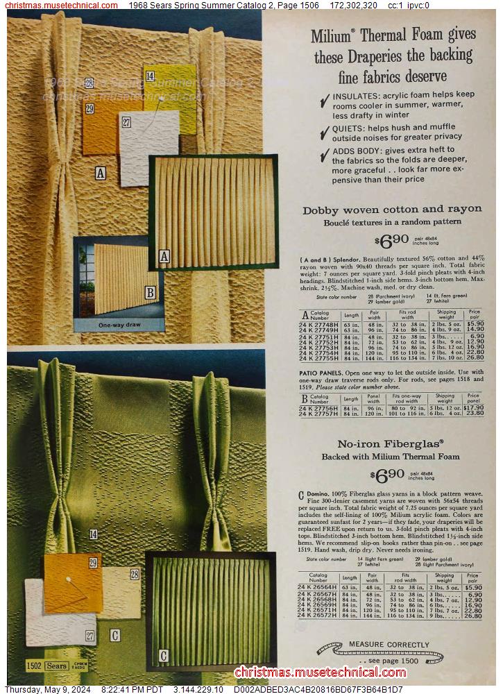 1968 Sears Spring Summer Catalog 2, Page 1506