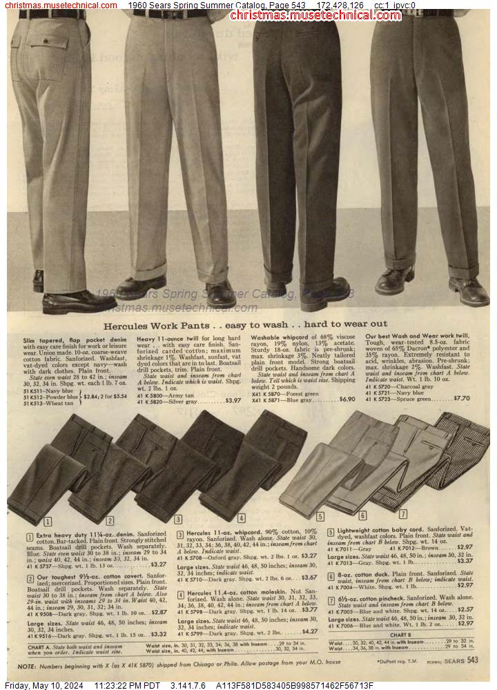 1960 Sears Spring Summer Catalog, Page 543