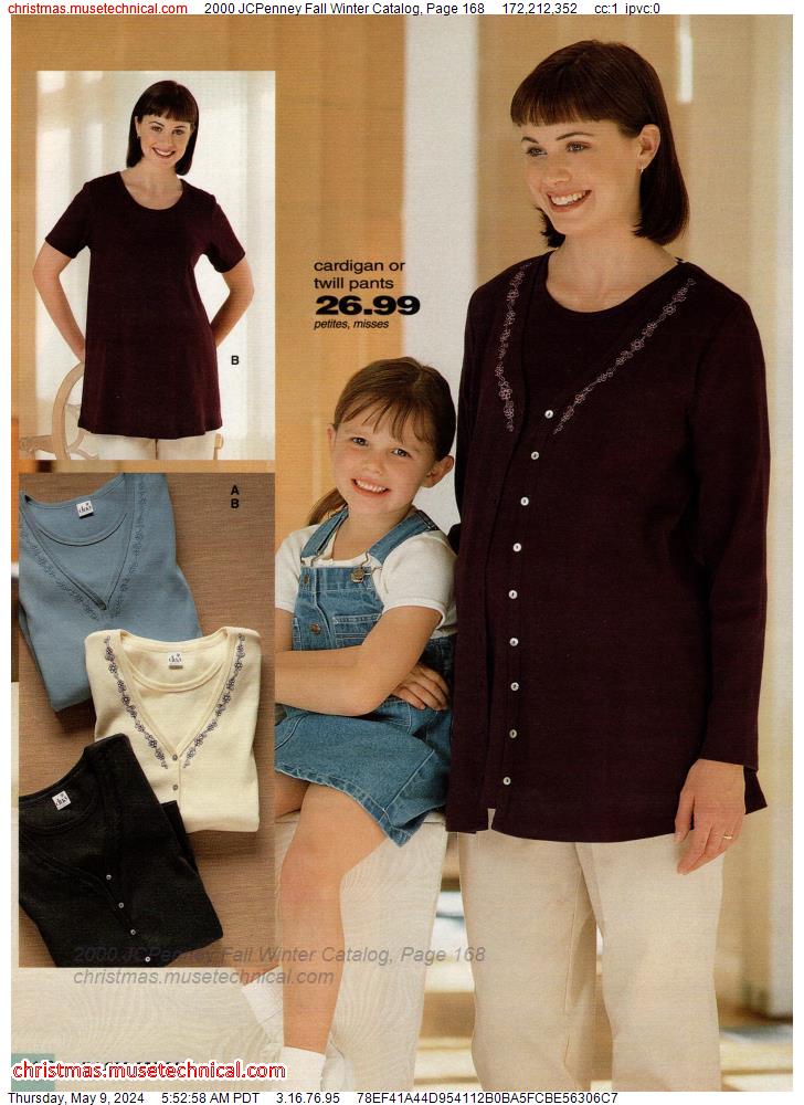 2000 JCPenney Fall Winter Catalog, Page 168
