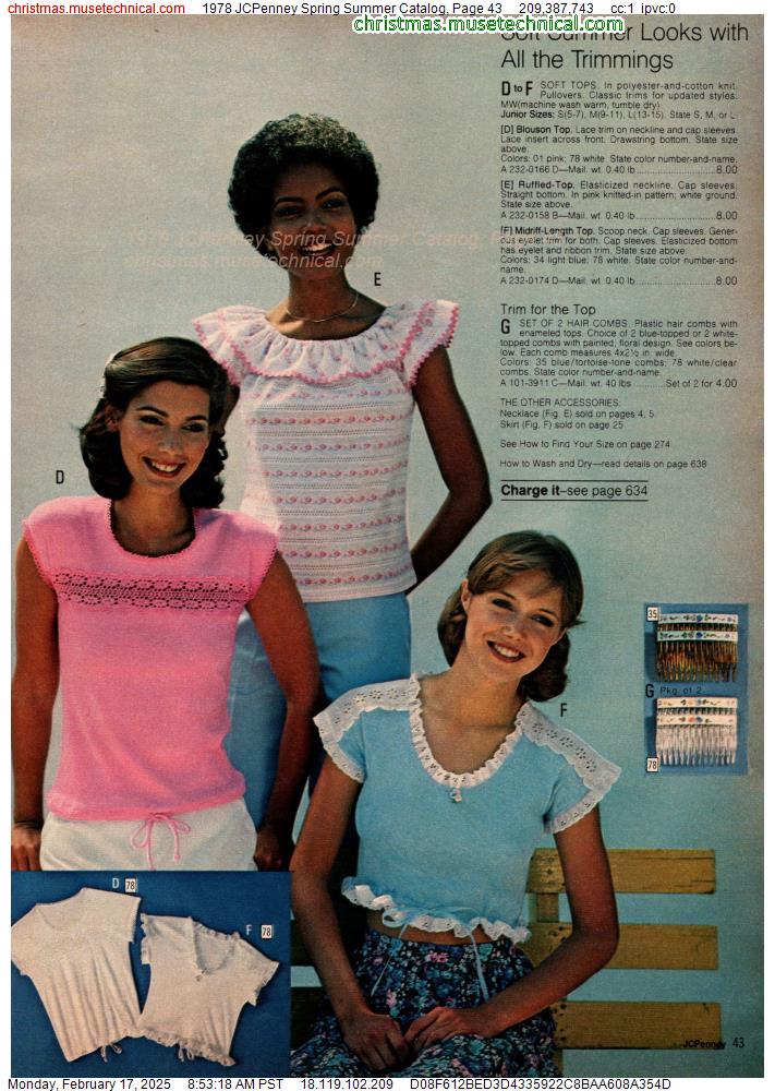 1978 JCPenney Spring Summer Catalog, Page 43