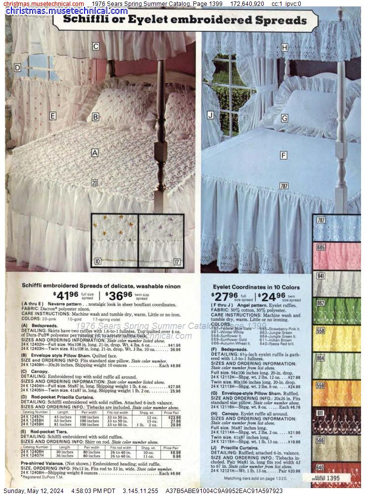 1976 Sears Spring Summer Catalog, Page 1399