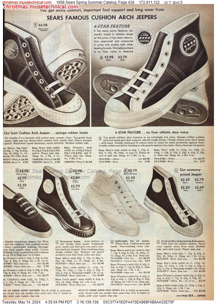 1956 Sears Spring Summer Catalog, Page 428