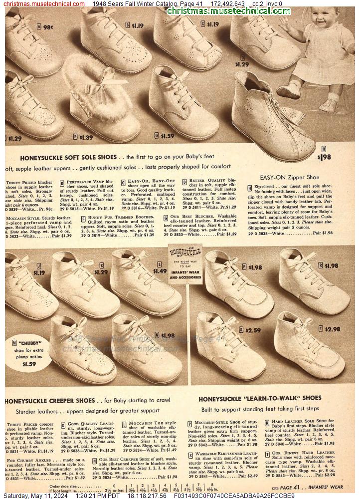 1948 Sears Fall Winter Catalog, Page 41