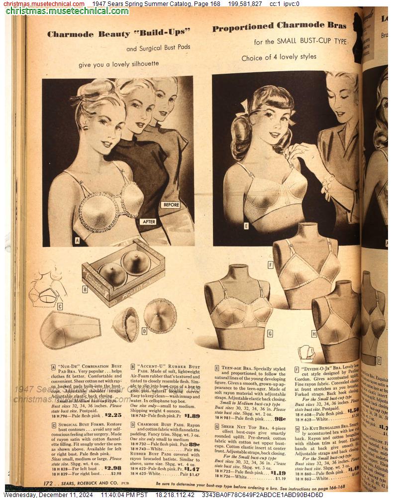 1947 Sears Spring Summer Catalog, Page 168