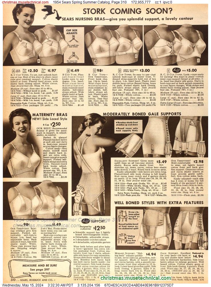 1954 Sears Spring Summer Catalog, Page 310