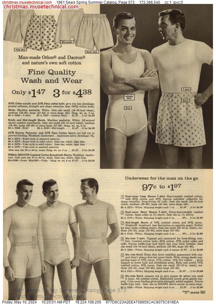 1961 Sears Spring Summer Catalog, Page 573