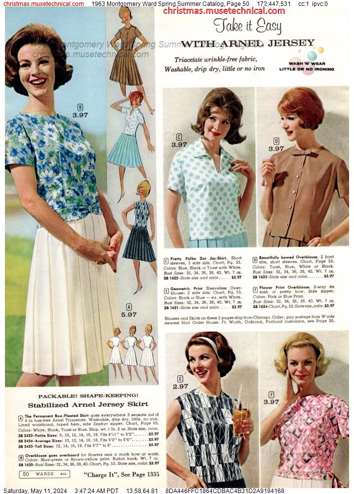 1963 Montgomery Ward Spring Summer Catalog, Page 50