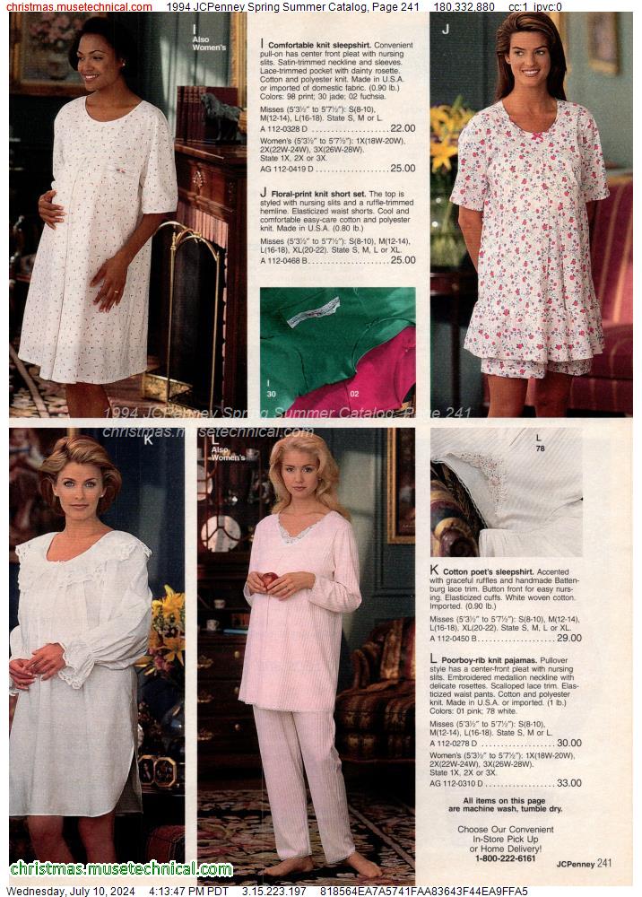 1994 JCPenney Spring Summer Catalog, Page 241
