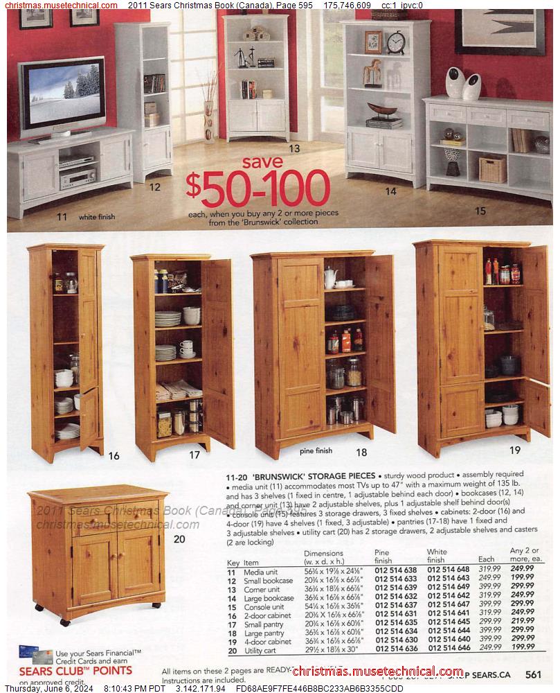 2011 Sears Christmas Book (Canada), Page 595