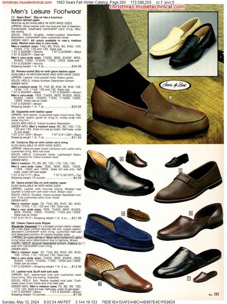1983 Sears Fall Winter Catalog, Page 283