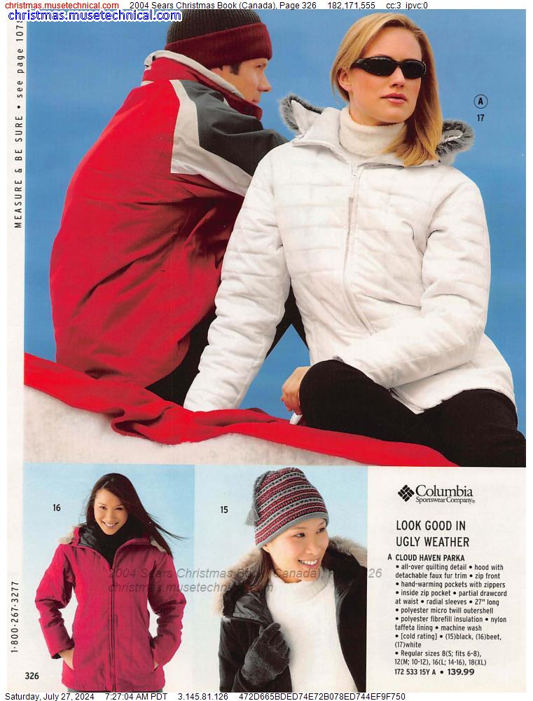 2004 Sears Christmas Book (Canada), Page 326