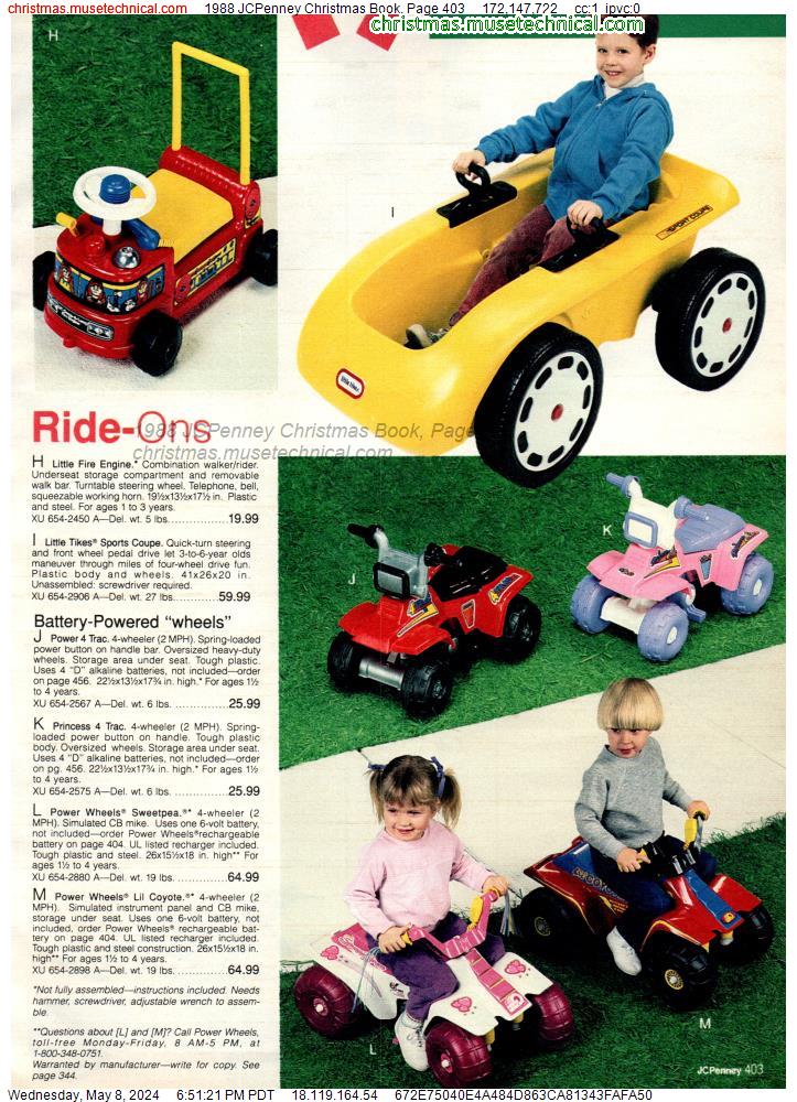 1988 JCPenney Christmas Book, Page 403