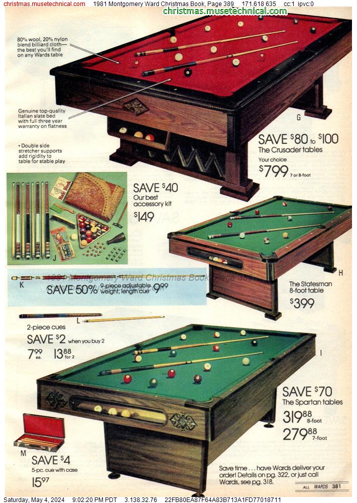 1981 Montgomery Ward Christmas Book, Page 389