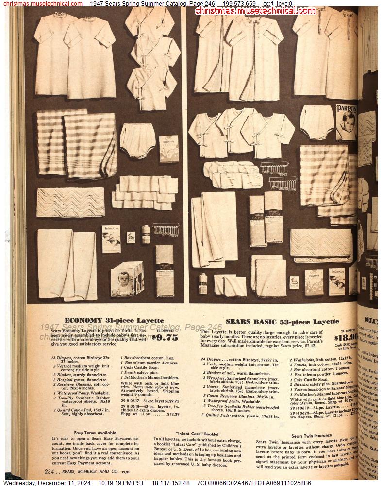 1947 Sears Spring Summer Catalog, Page 246