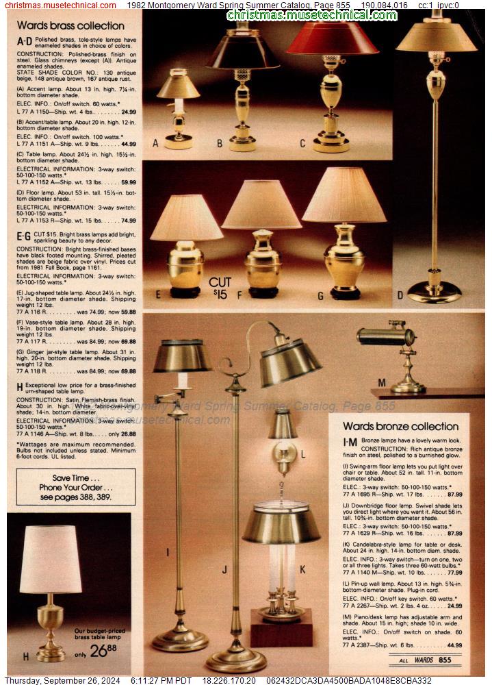 1982 Montgomery Ward Spring Summer Catalog, Page 855