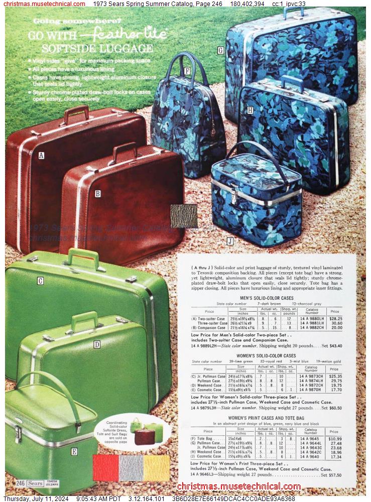 1973 Sears Spring Summer Catalog, Page 246