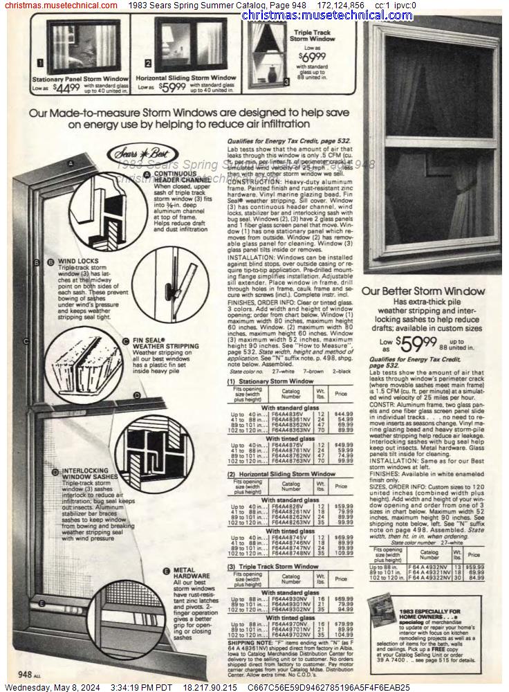 1983 Sears Spring Summer Catalog, Page 948