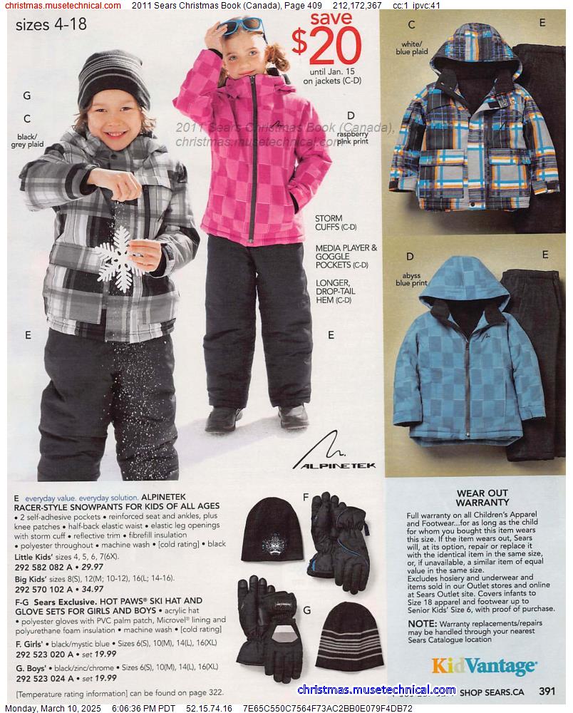 2011 Sears Christmas Book (Canada), Page 409