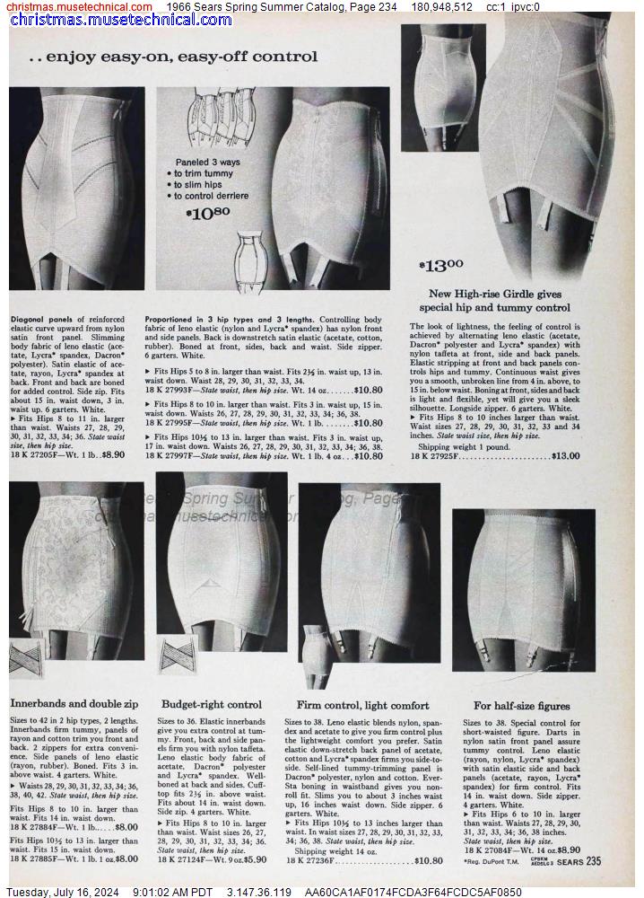 1966 Sears Spring Summer Catalog, Page 234