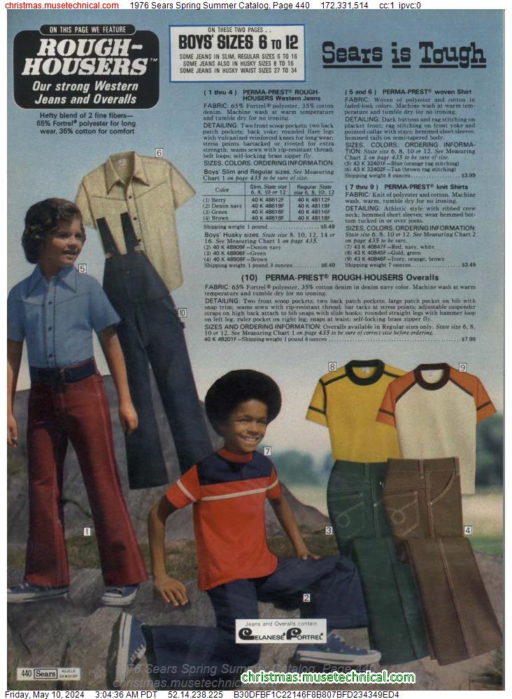 1976 Sears Spring Summer Catalog, Page 440