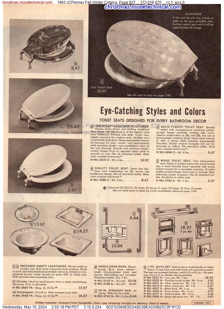 1963 JCPenney Fall Winter Catalog, Page 927
