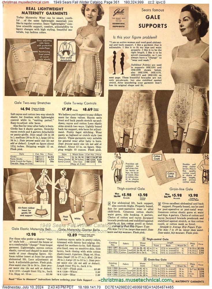 1949 Sears Fall Winter Catalog, Page 361