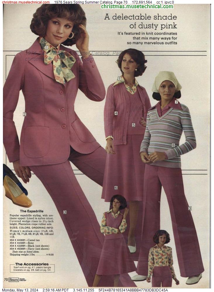 1976 Sears Spring Summer Catalog, Page 70