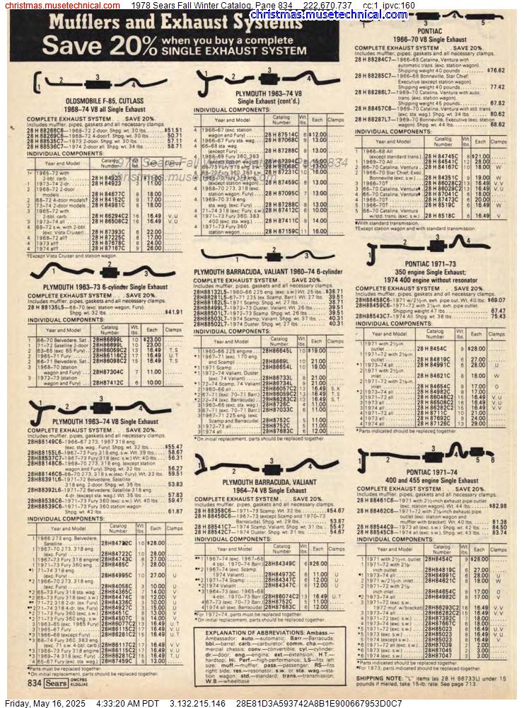 1978 Sears Fall Winter Catalog, Page 834
