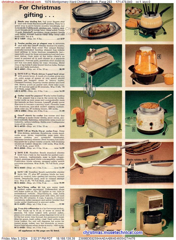 1976 Montgomery Ward Christmas Book, Page 283