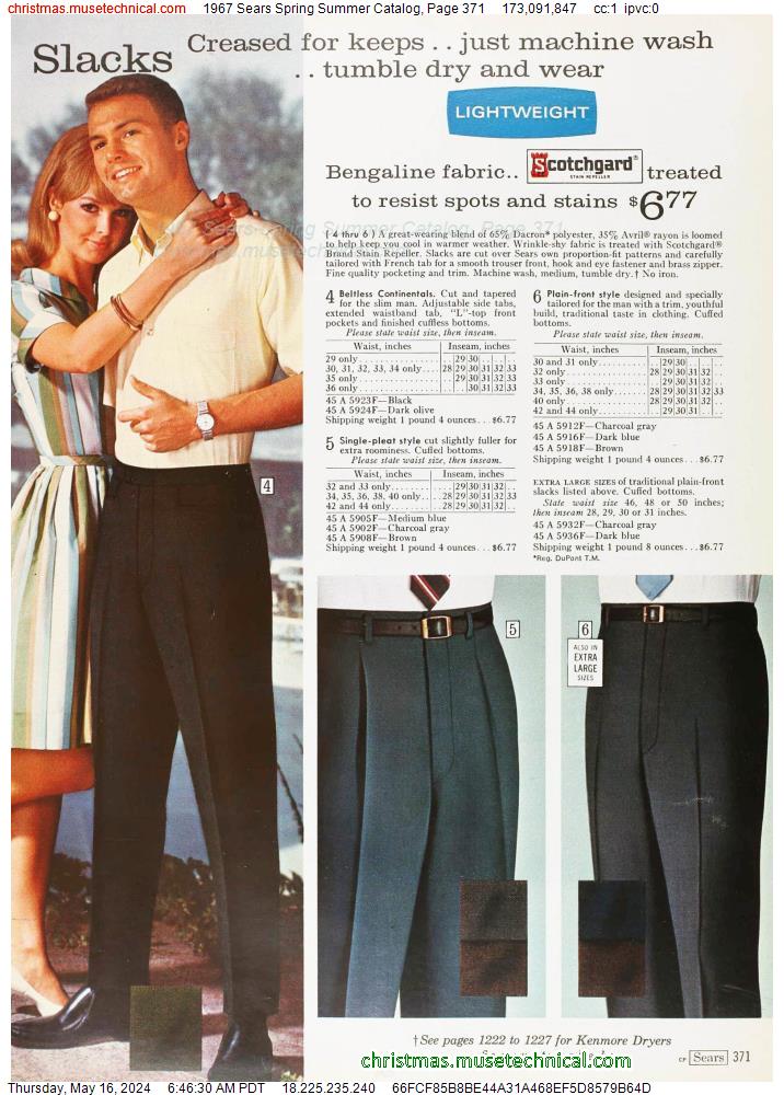 1967 Sears Spring Summer Catalog, Page 371