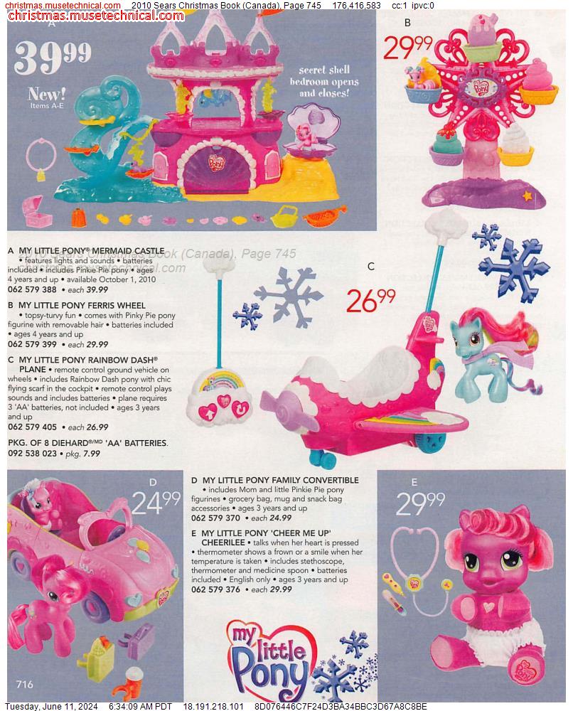 2010 Sears Christmas Book (Canada), Page 745