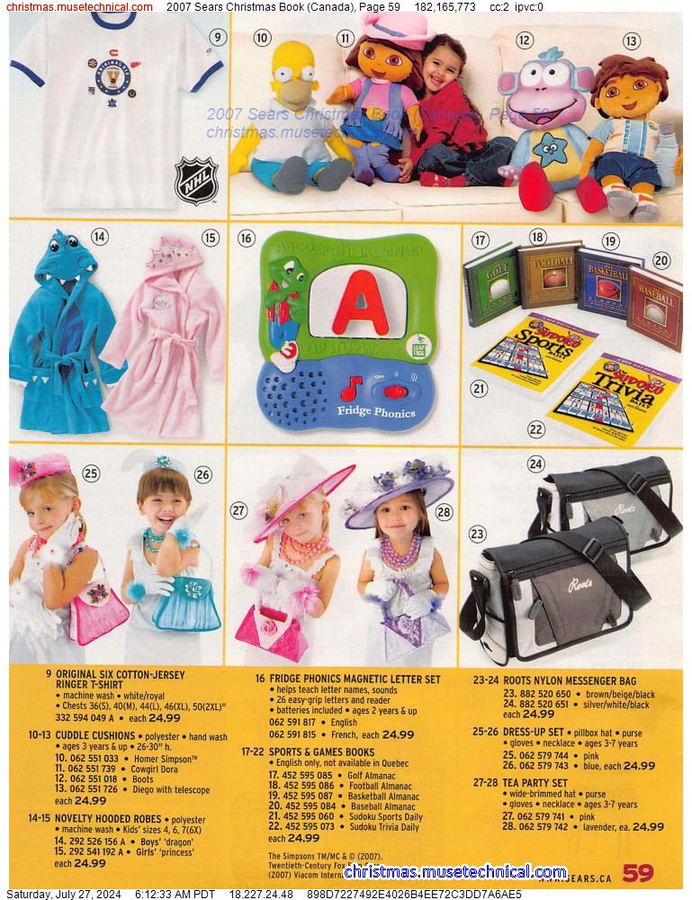 2007 Sears Christmas Book (Canada), Page 59